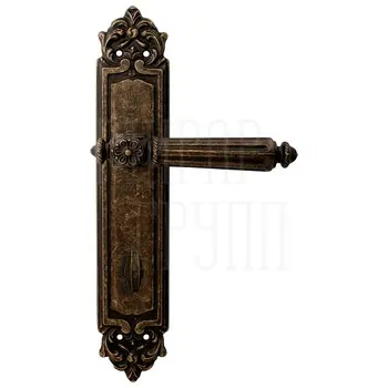 Дверная ручка на планке Melodia 246/229 'Nike' античная бронза (wc)