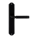 Дверная ручка Extreza 'BENITO' (Бенито) 307 на планке PL01, черный (key)
