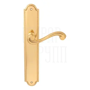 Дверная ручка на планке Melodia 225/458 'Cagliari' полированная латунь (pass)