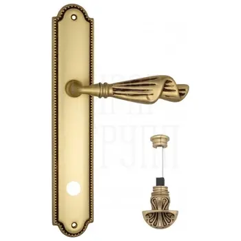 Дверная ручка Venezia 'Opera' на планке PL98 французское золото (wc-4)
