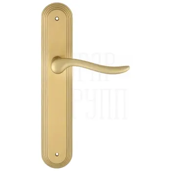 Дверная ручка Extreza 'TOLEDO' (Толедо) 323 на планке PL05 матовое золото