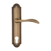 Дверная ручка Fratelli Cattini 'LUCCIA' на планке PL248 , матовая бронза (cyl)