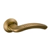 Дверная ручка на круглой розетке Fuaro (Фуаро) "LOUNGE" AR 130 mm, бронза + золото