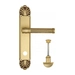 Дверная ручка Venezia 'IMPERO' на планке PL87, французское золото (wc)