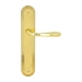 Дверная ручка Extreza 'ALDO' (Альдо) 331 на планке PL05, полированная латунь (pass)