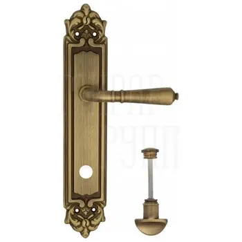 Дверная ручка Venezia 'VIGNOLE' на планке PL96 матовая бронза (wc)