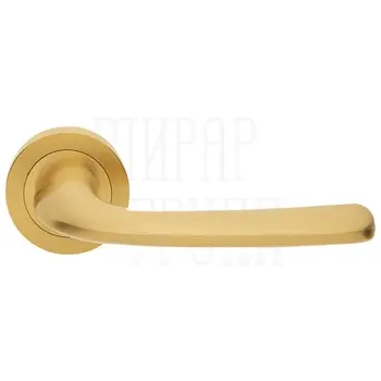 Дверные ручки на розетке Morelli Luxury 'Sand' матовое золото