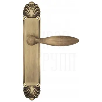 Дверная ручка Venezia 'MAGGIORE' на планке PL87 матовая бронза 