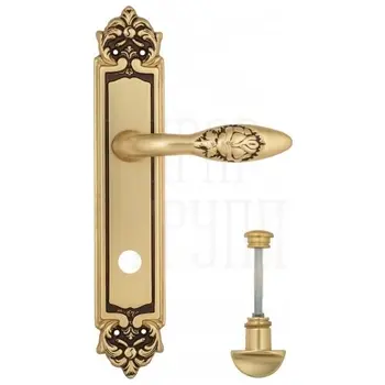 Дверная ручка Venezia 'CASANOVA' на планке PL96 французское золото (wc)