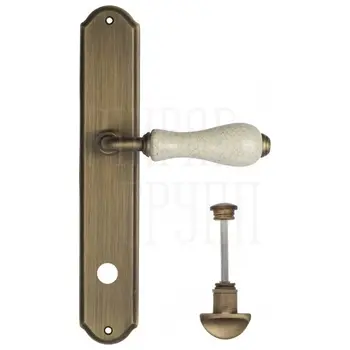 Дверная ручка Venezia 'COLOSSEO' на планке PL02 матовая бронза (wc)
