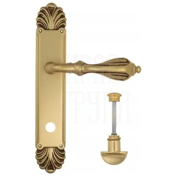 Дверная ручка Venezia 'ANAFESTO' на планке PL87 французское золото (wc)