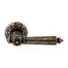 Дверная ручка Extreza 'Leon' (Леон) 303 на круглой розетке R04, античная бронза