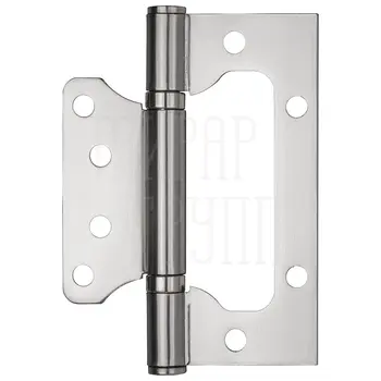 Петля Ajax (Аякс) универсальная без врезки IN4000W (100/P-2B 100x23) сатинированный хром