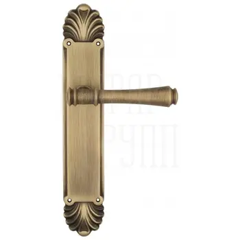 Дверная ручка Venezia 'CALLISTO' на планке PL87 матовая бронза 