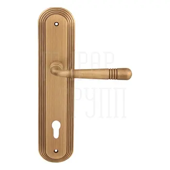 Дверная ручка на планке Melodia 293/235 'Alpha' матовая бронза (cyl)