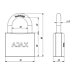 Замок Ajax (Аякс) навесной PD-0163 (PD-01-63) 3 key англ., схема