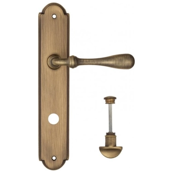 Дверная ручка Fratelli Cattini 'RETRO' на планке PL257 матовая бронза (wc-2)