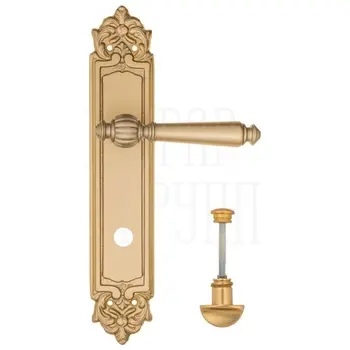 Дверная ручка Fratelli Cattini 'MARANI' на планке PL96 матовая латунь (wc-2)