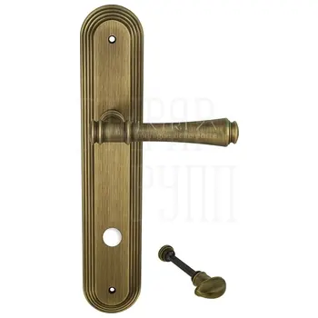 Дверная ручка Extreza 'PIERO' (Пиеро) 326 на планке PL05 матовая бронза (wc)