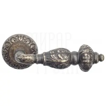 Дверная ручка на розетке Venezia 'LUCRECIA' D4 античная бронза
