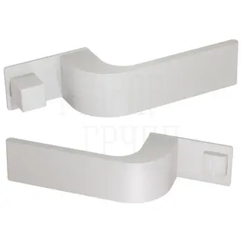 Дверная ручка Fratelli 'NM-612' 4 на прямоугольной розетке полированный хром