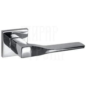 Дверные ручки Puerto (Пуэрто) "Лунго", серия SLIM INAL 553-03 (slim) на тонком квадратном основании