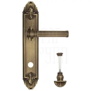 Дверная ручка Venezia 'IMPERO' на планке PL90 матовая бронза (wc-4)