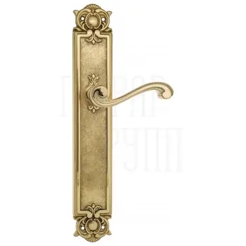 Дверная ручка Venezia 'VIVALDI' на планке PL97 полированная латунь