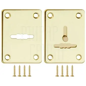 Накладка Fuaro (Фуаро) на сувальдный замок ESC.S-lift+S/K.set (ESC081/082) (2шт.) золото