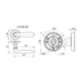 Дверная ручка на круглой розетке Fuaro (Фуаро) "LOUVRE" SM/HD, схема