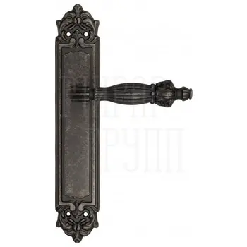 Дверная ручка Venezia 'OLIMPO' на планке PL96 античное серебро