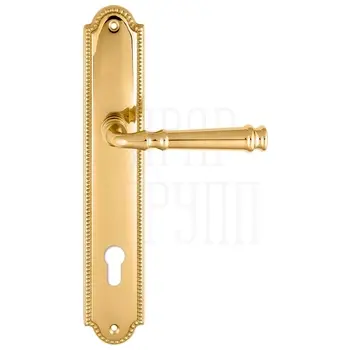 Дверная ручка Extreza 'BONO' (Боно) 328 на планке PL03 полированное золото (cyl)