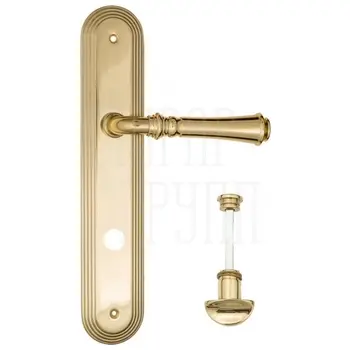 Дверная ручка Fratelli Cattini 'GRACIA' на планке PL288 полированная латунь (wc-2)