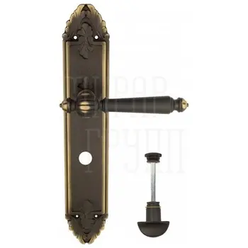 Дверная ручка Venezia 'PELLESTRINA' на планке PL90 темная бронза (wc)
