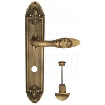 Дверная ручка Venezia 'CASANOVA' на планке PL90 матовая бронза (wc)