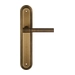 Дверная ручка Extreza 'NUVO' (Нуво) 125 на планке PL05, матовая бронза