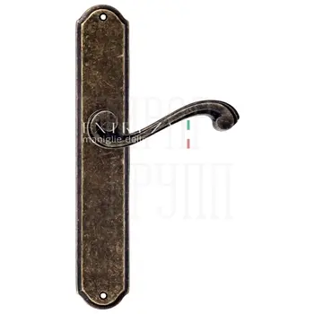 Дверная ручка Extreza 'LINA' (Лина) 313 на планке PL01 античная бронза