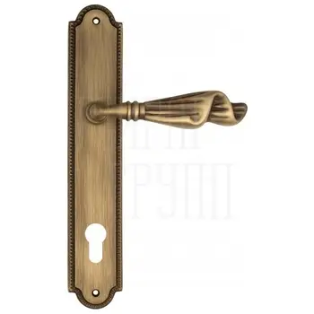 Дверная ручка Venezia 'Opera' на планке PL98 матовая бронза (cyl)