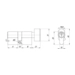 Цилиндровый механизм Ajax (Аякс) (AX102/70) AX1002Knob 70 (30+10+30)/HD CP 4Key с вертушкой, схема