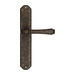 Дверная ручка Venezia "CALLISTO" на планке PL02, античная бронза