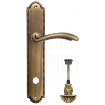 Дверная ручка Venezia 'VERSALE' на планке PL98 матовая бронза (wc-4)