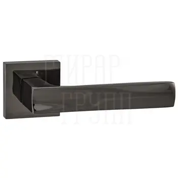 Дверные ручки Puerto (Пуэрто) INAL 527-03 на квадратной розетке черный никель