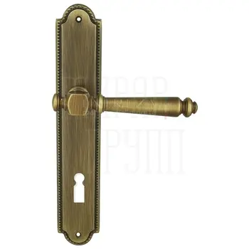 Дверная ручка Extreza 'VERONIKA' (Вероника) 325 на планке PL03 матовая бронза (cab) (KEY)