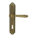 Дверная ручка Extreza 'VERONIKA' (Вероника) 325 на планке PL03, матовая бронза (key)