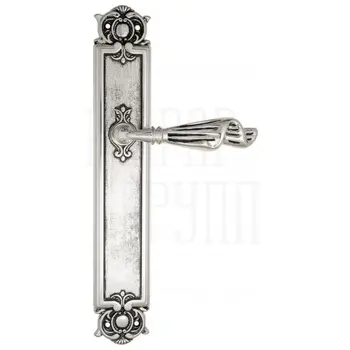 Дверная ручка Venezia 'Opera' на планке PL97 натуральное серебро