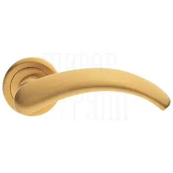 Дверные ручки на розетке Morelli Luxury 'Arch' матовое золото