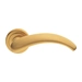 Дверные ручки на розетке Morelli Luxury "Arch", матовое золото