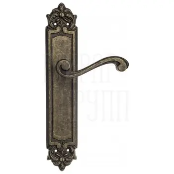 Дверная ручка Venezia 'VIVALDI' на планке PL96 античная бронза