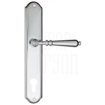 Дверная ручка Fratelli Cattini 'NAPOLI' на планке PL02 полированный хром (cyl)