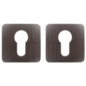 Накладки на квадратной розетке под цилиндр Colombo PT13 матовый графит